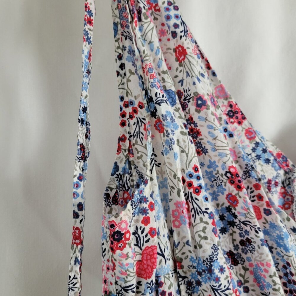 Divided H&M Sundress Ditsy Floral Ruched Sz 8 Cottagecore feminine Romantic Chic - Picture 7 of 12